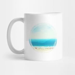 Beautiful ocean beach with big sky Mug